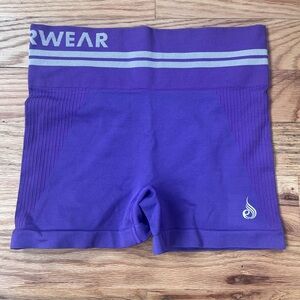 Ryderwear freestyle high waisted shorts in purple